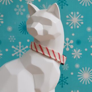 Christmas Cat Collar - Classic Candy Cane