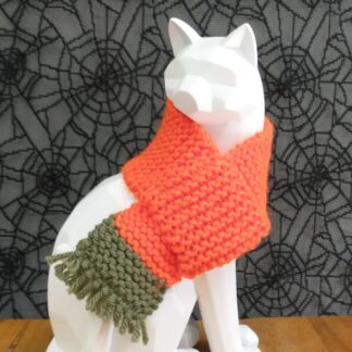 Halloween Cat Scarf - Pumpkin