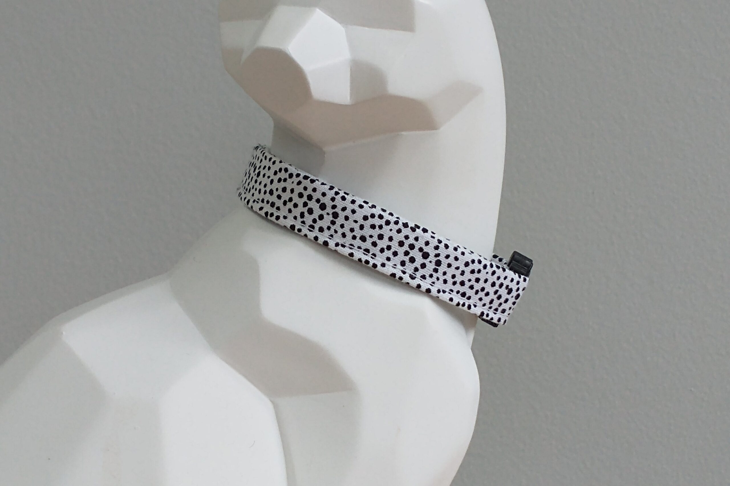 Cat Collar - Black and White Spots