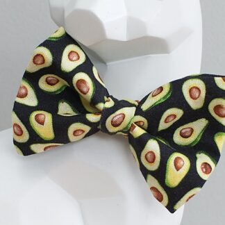 Cat Bow Tie and Collar - Taco Time! AvoCATos on Black