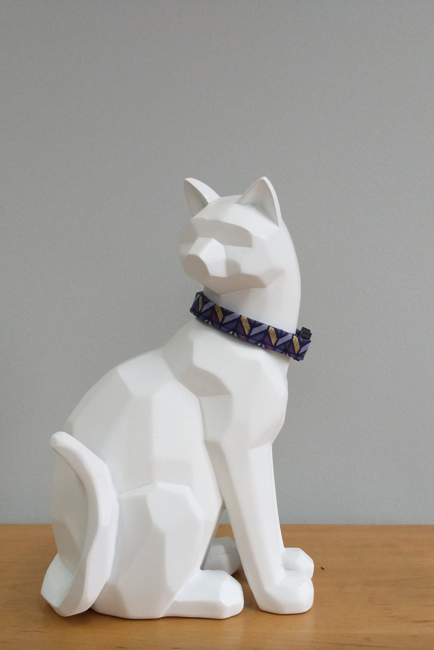 Cat Collar - Gold Geometric Chevrons - Image 2