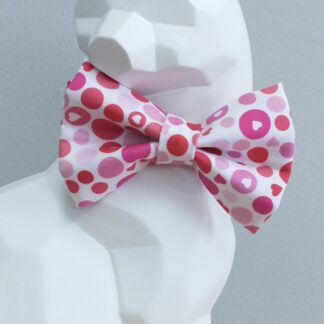 Valentine's Day Cat Bow Tie and Collar - Love Bubbles