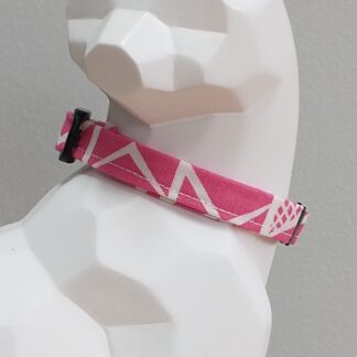 Kitten Collar - Geometric Pink