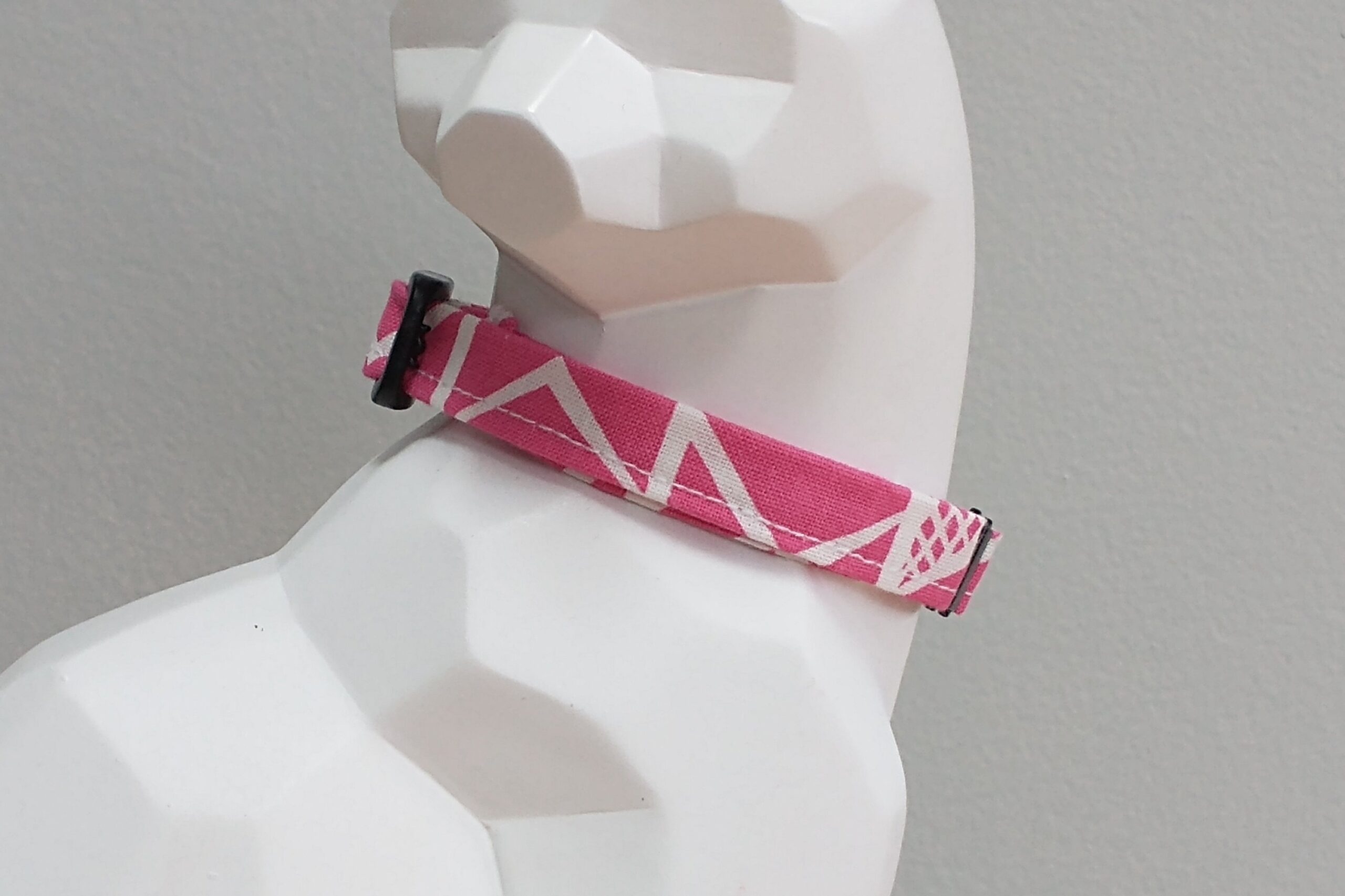 Kitten Collar - Geometric Pink