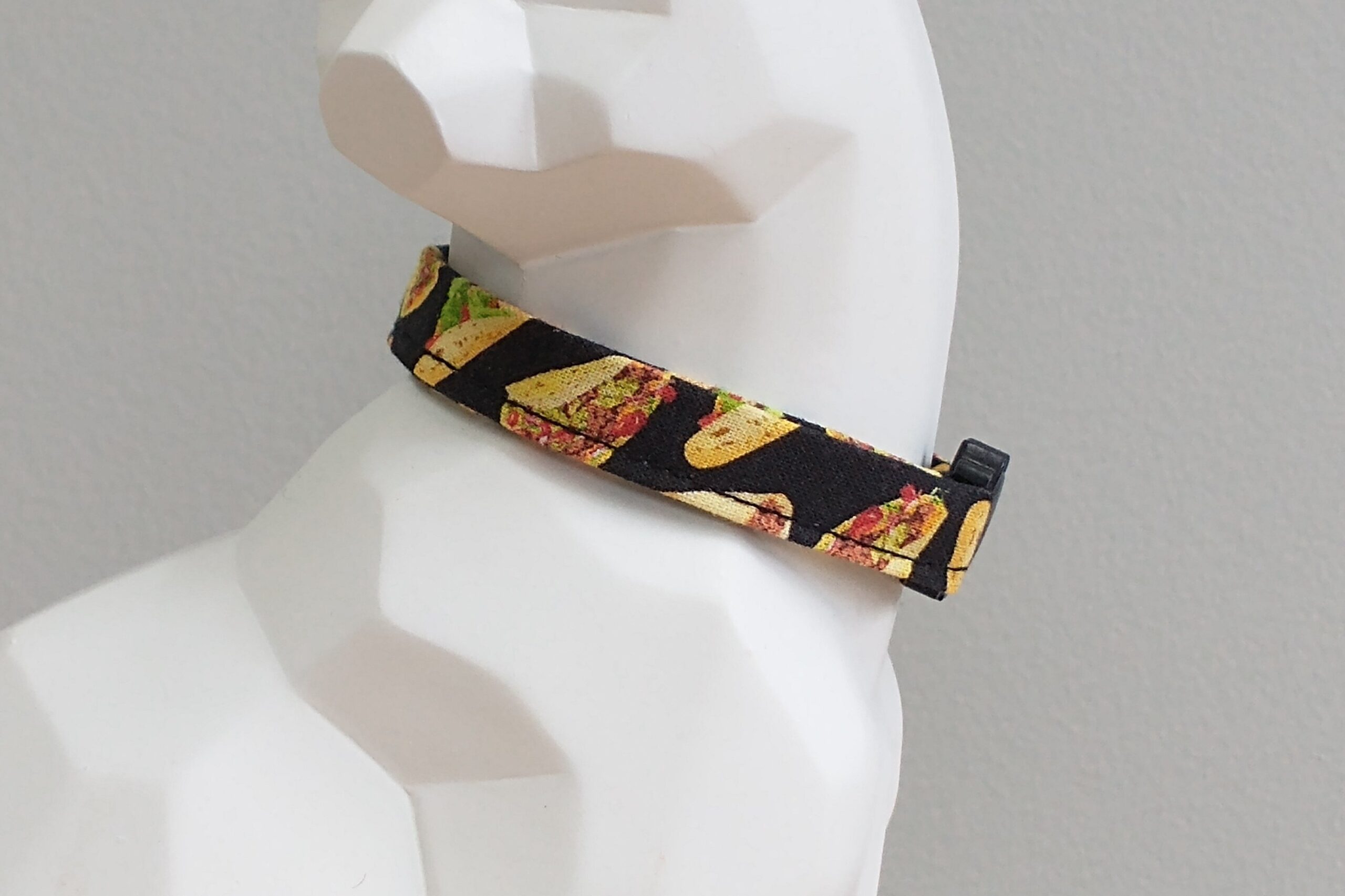 Cat Collar - Taco Time! Tacos on Black