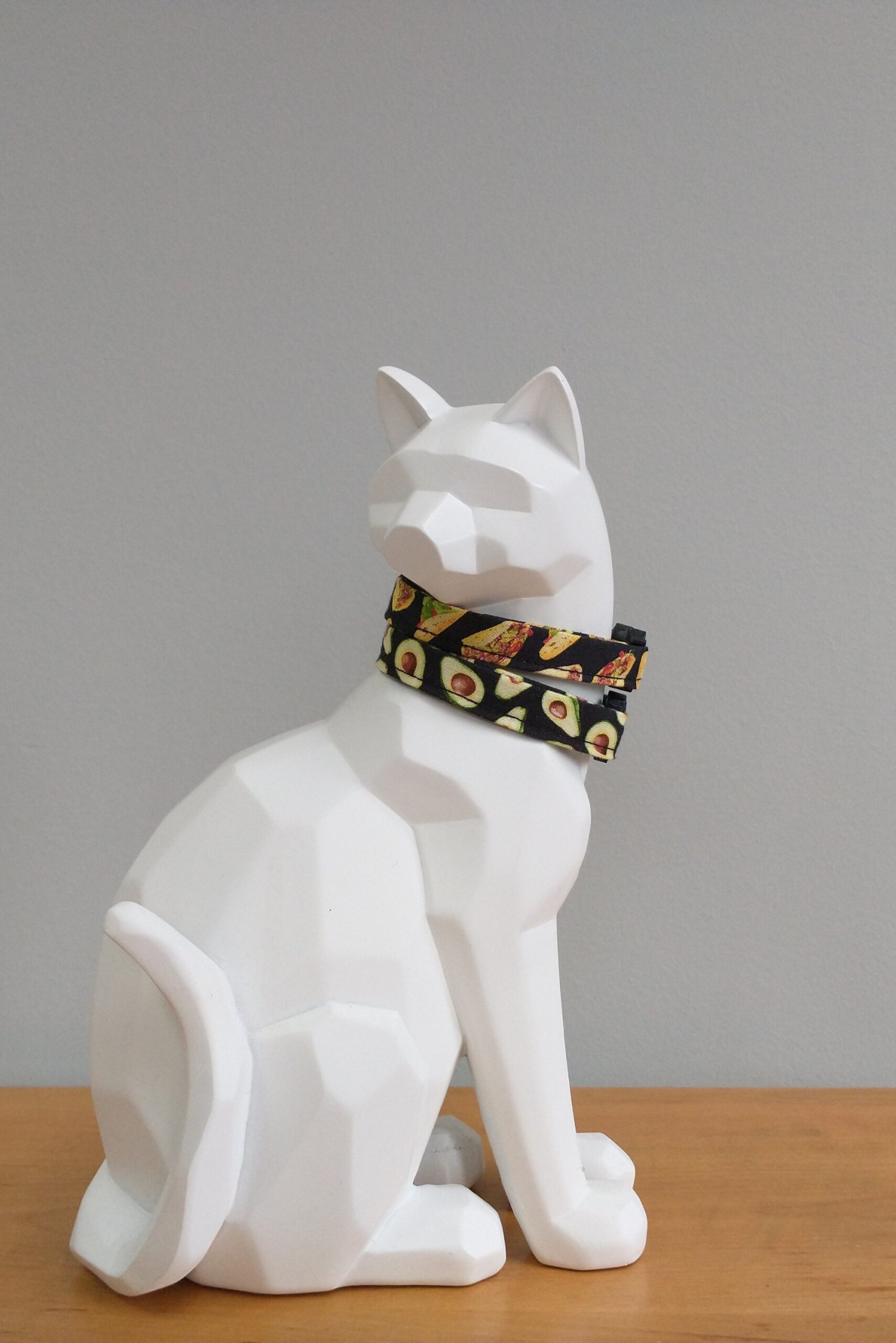 Cat Collar - Taco Time! Tacos on Black - Image 4