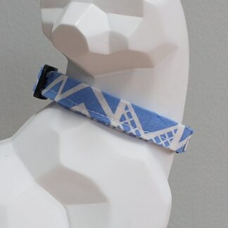 Kitten Collar - Geometric Blue