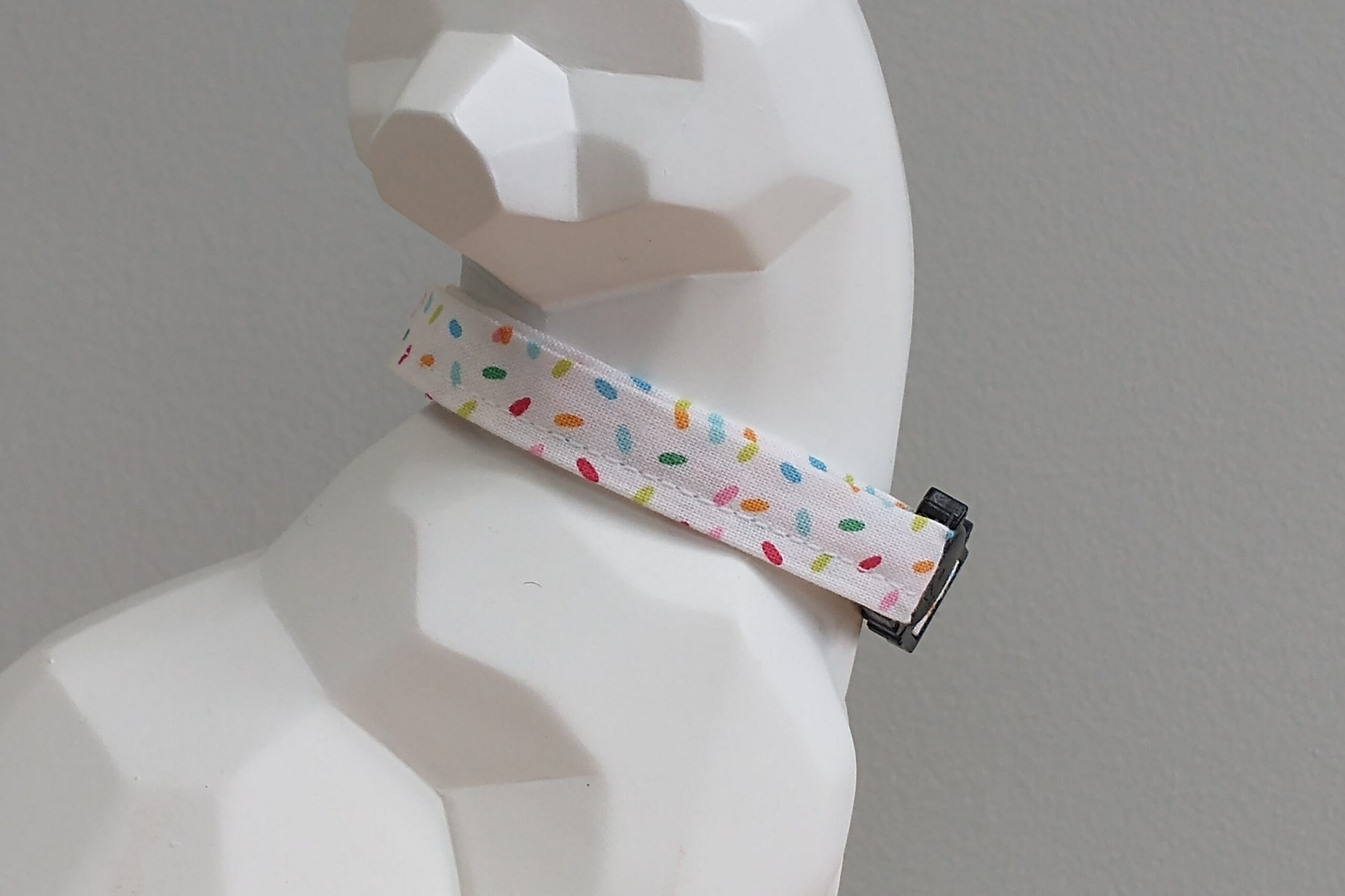 Cat Collar - Celebrate Good Times! Rainbow Sprinkles on White