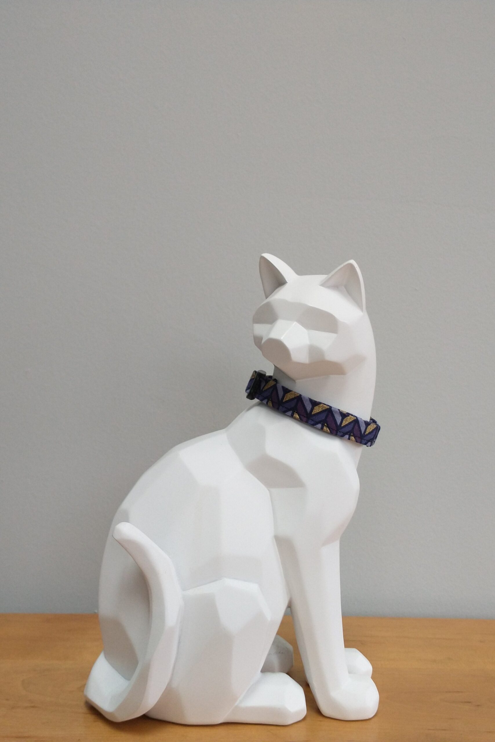 Kitten Collar - Gold Geometric Chevrons - Image 3