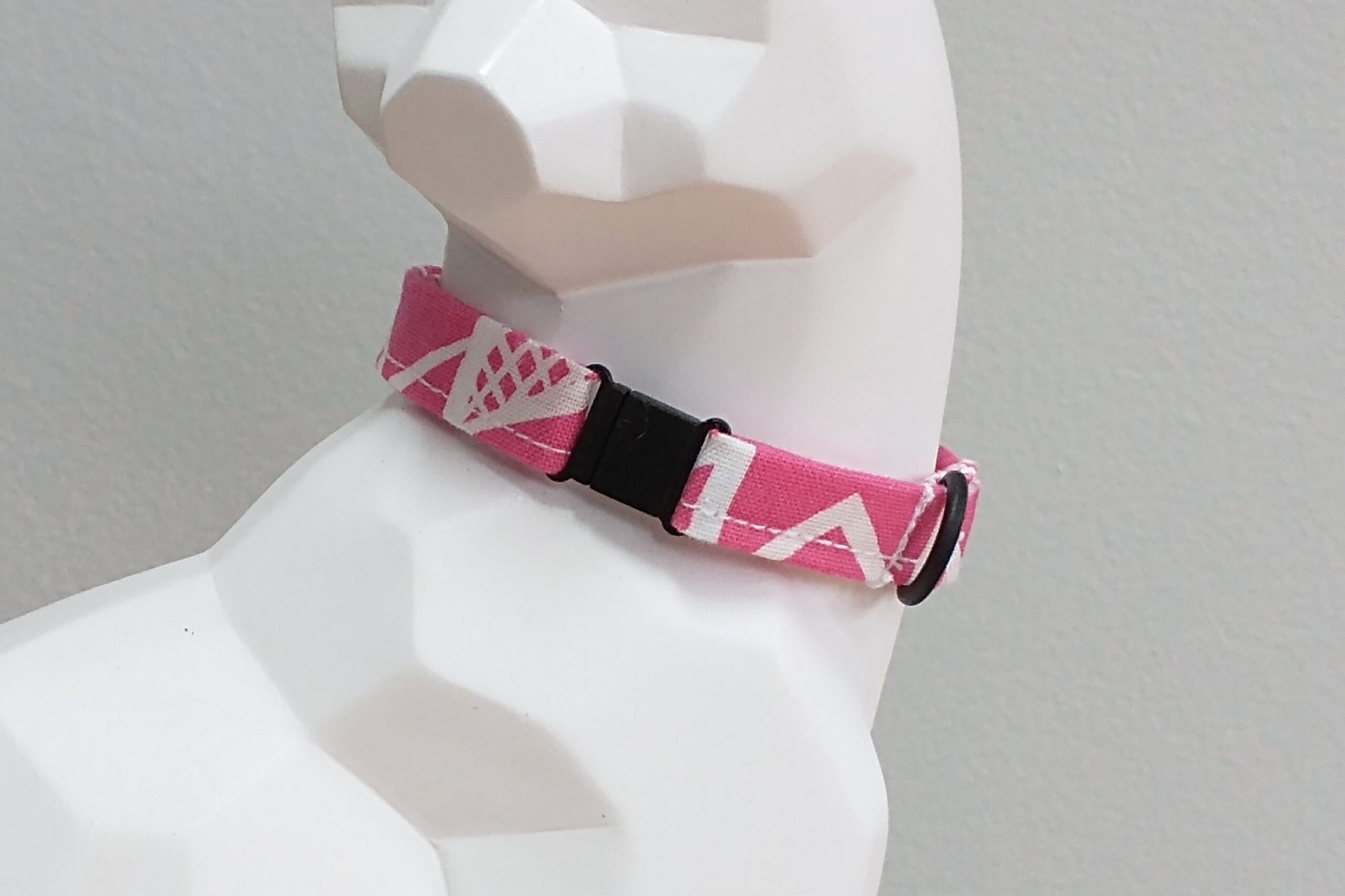 Kitten Collar - Geometric Pink - Image 2