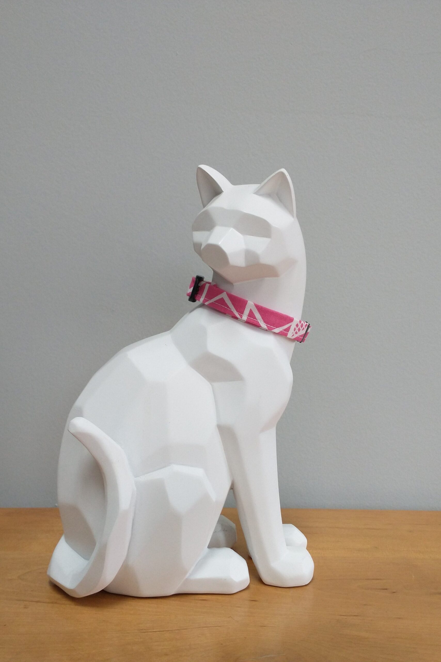 Kitten Collar - Geometric Pink - Image 3