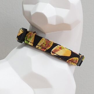 Kitten Collar - Taco Time! Tacos on Black