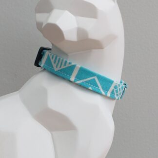 Kitten Collar - Geometric Teal