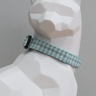 Easter Kitten Collar - Gingham Blue