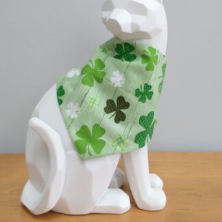 St. Patrick's Day Cat Bandana - Large Shamrocks