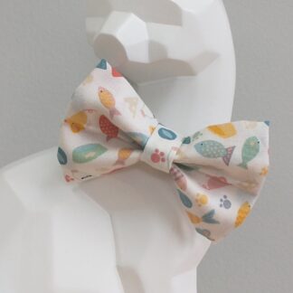 Cat Bow Tie and Collar - Meow Favourite Things, White