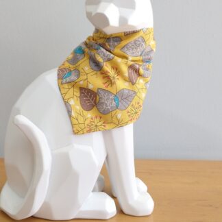 Cat Bandana - Yellow Leaves