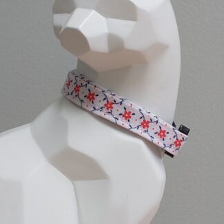 Cat Collar - Red Flowers