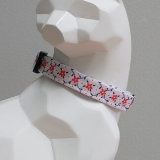 Kitten Collar - Red Flowers