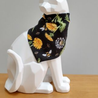 Cat Bandana - Dandelions and Bees