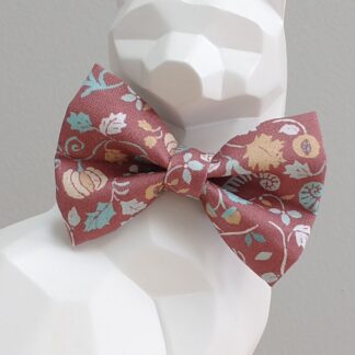 Thanksgiving Cat Bow Tie and Collar - Harvest Floral