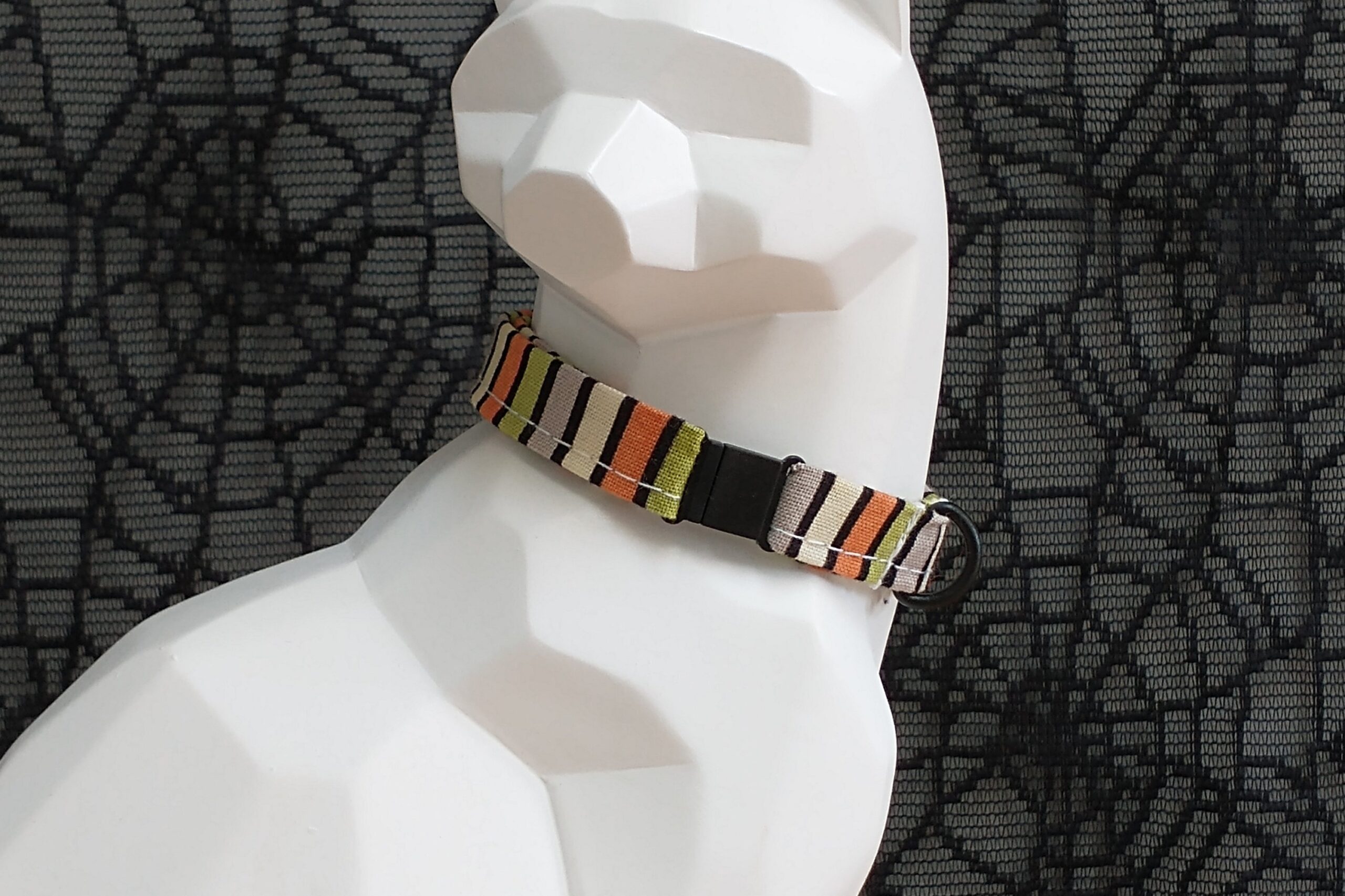 Halloween Kitten Collar - Creepy Stripes - Image 2