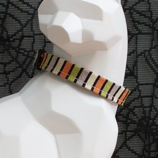 Halloween Kitten Collar - Creepy Stripes