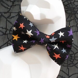 Halloween Cat Bow Tie and Collar - Halloween Stars