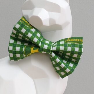 Thanksgiving Cat Bow Tie and Collar - John Deere Gingham