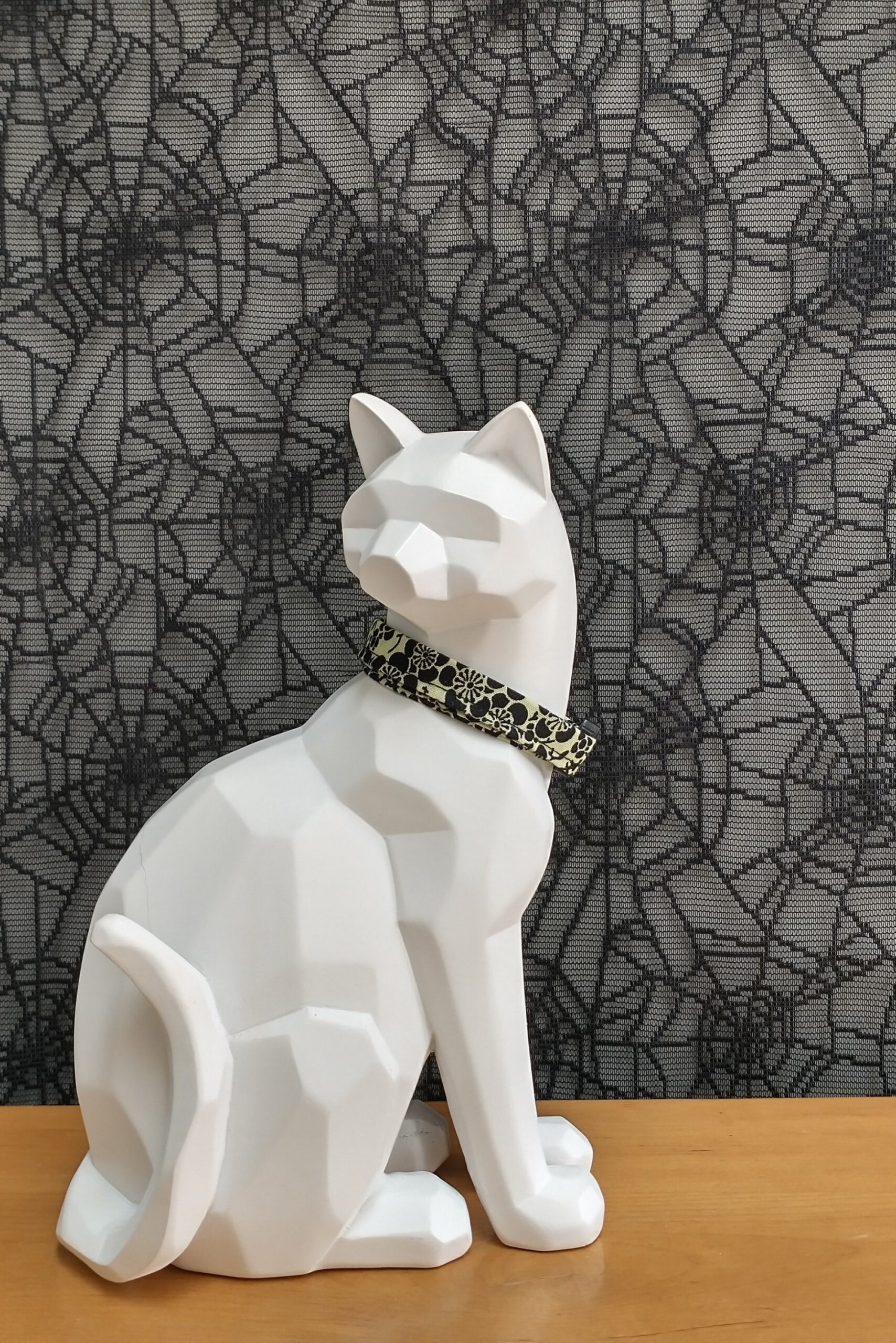 Halloween Cat Collar - Bride of Frankenstein Floral - Image 3