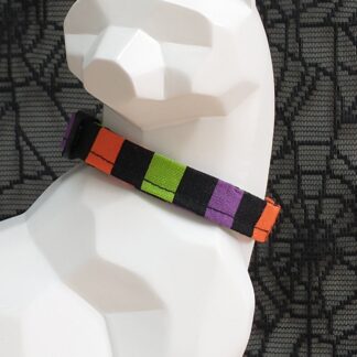 Halloween Kitten Collar - Creepy Stripes