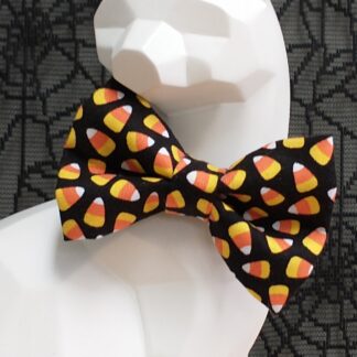 Halloween Cat Bow Tie and Collar - Candy Corn