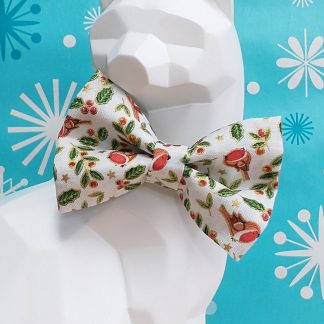 Christmas Cat Bow Tie and Collar - Jingle Bell Rock-in Robin
