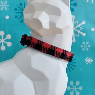 Christmas Kitten Collar - Buffalo Plaid