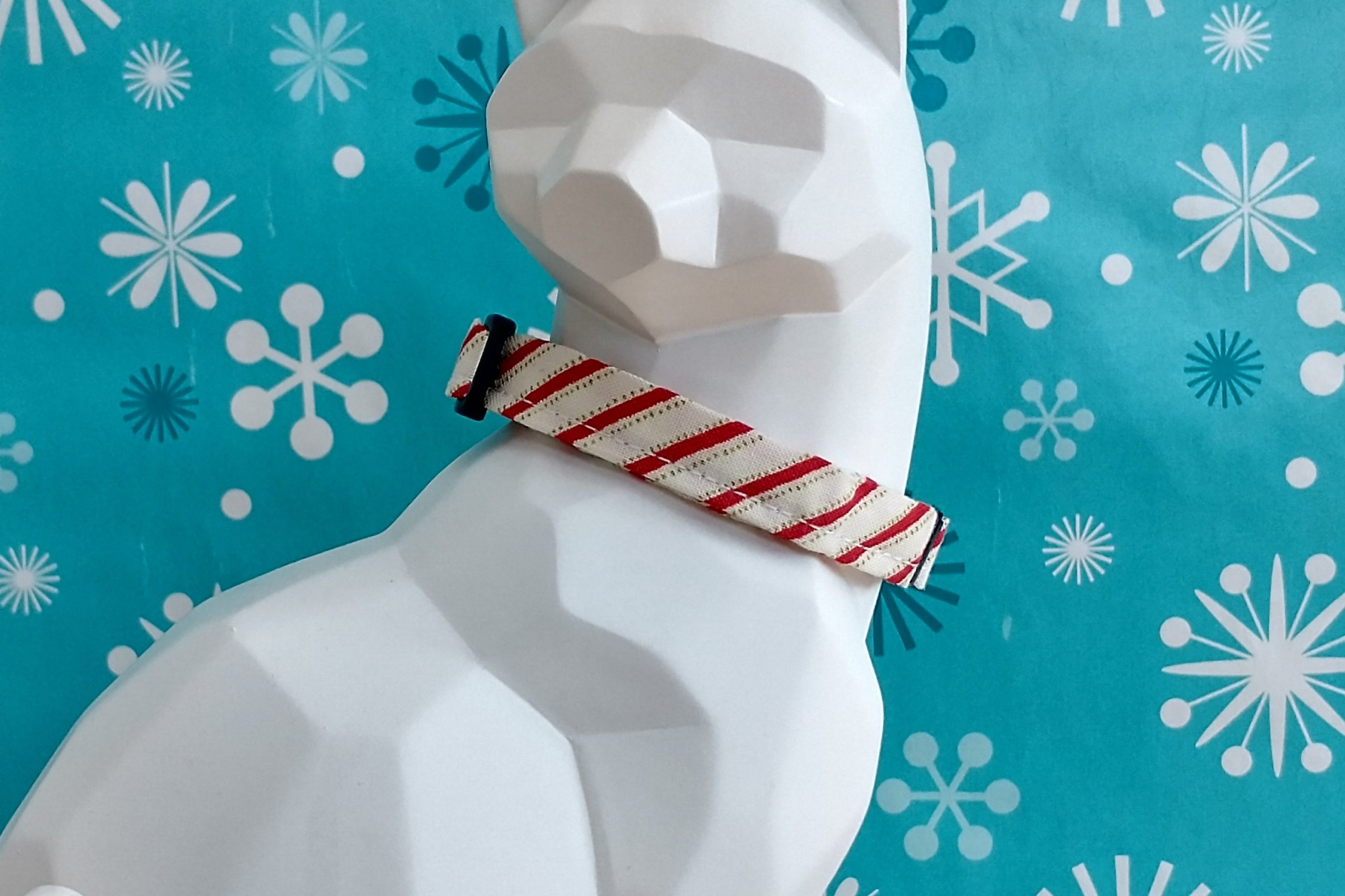 Christmas Kitten Collar - Classic Candy Cane