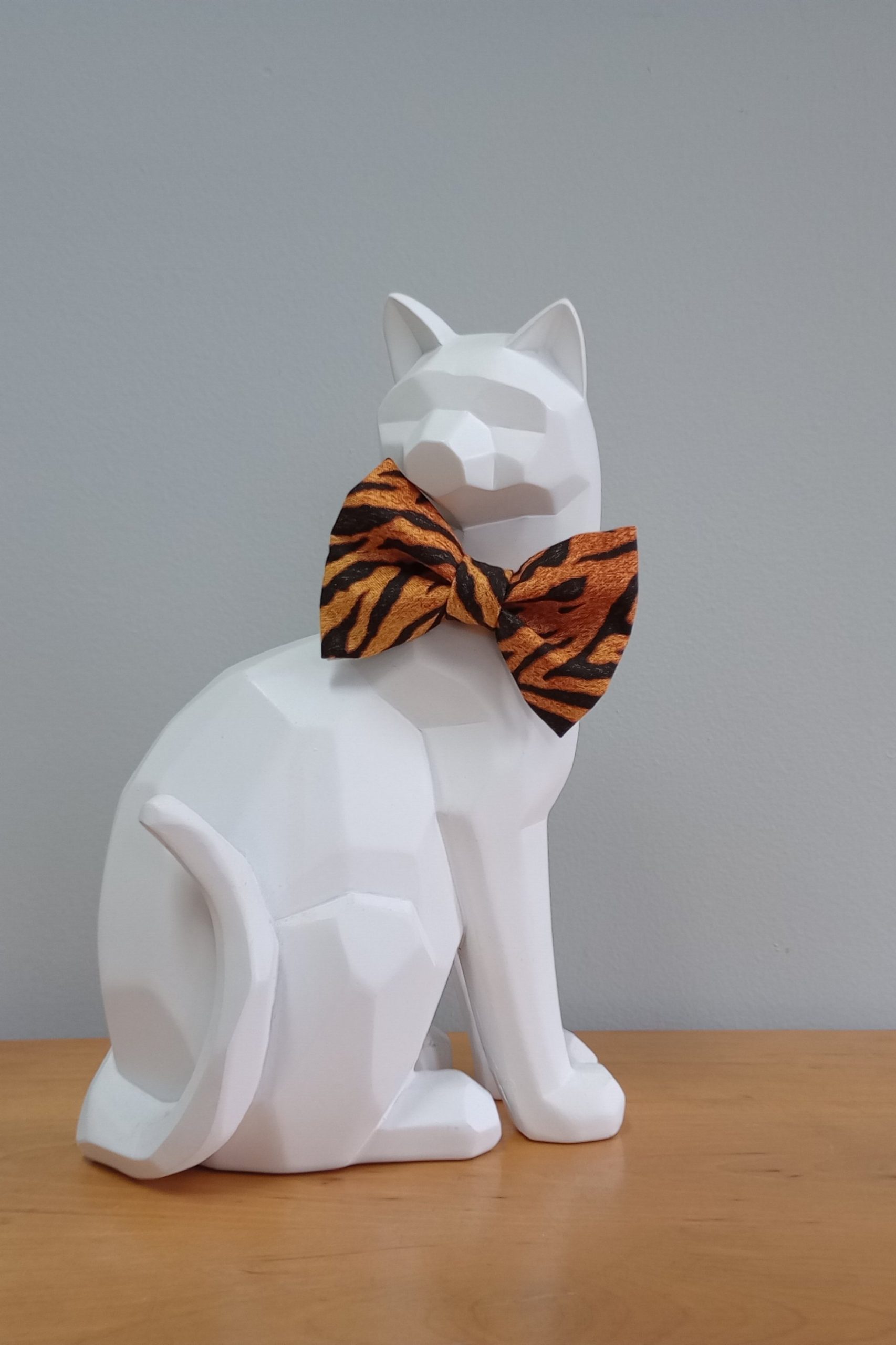 Cat Bow Tie and Collar - Tiger Stripes - Image 3