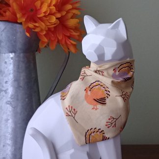 Thanksgiving Cat Bandana - Gobble Gobble!