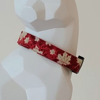 Canada Day Cat Collar - Rustic Maple Leaves